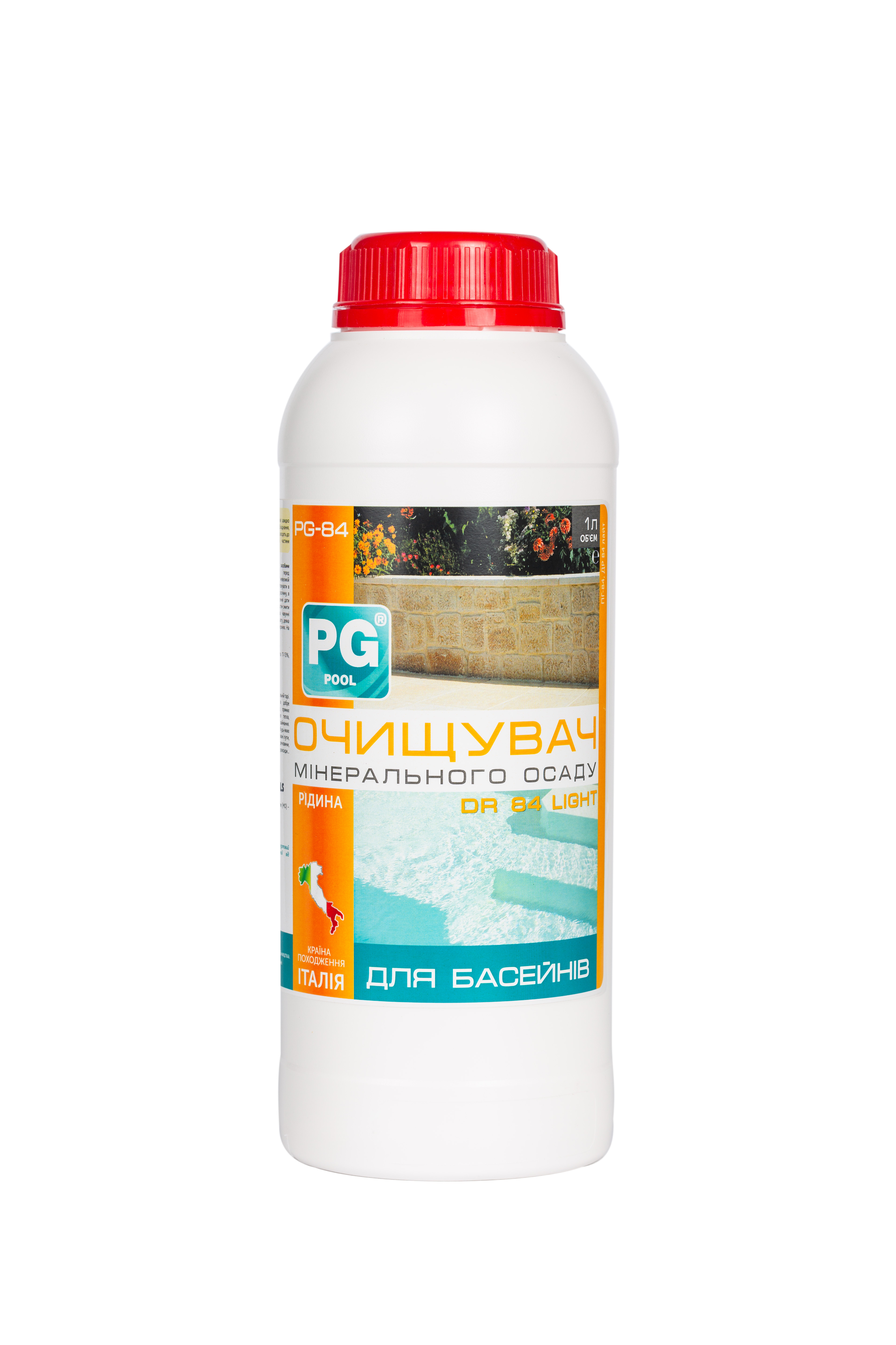 PG-84 Light, Очищувач вапняного осаду, рідина, 1л, Італія 040021