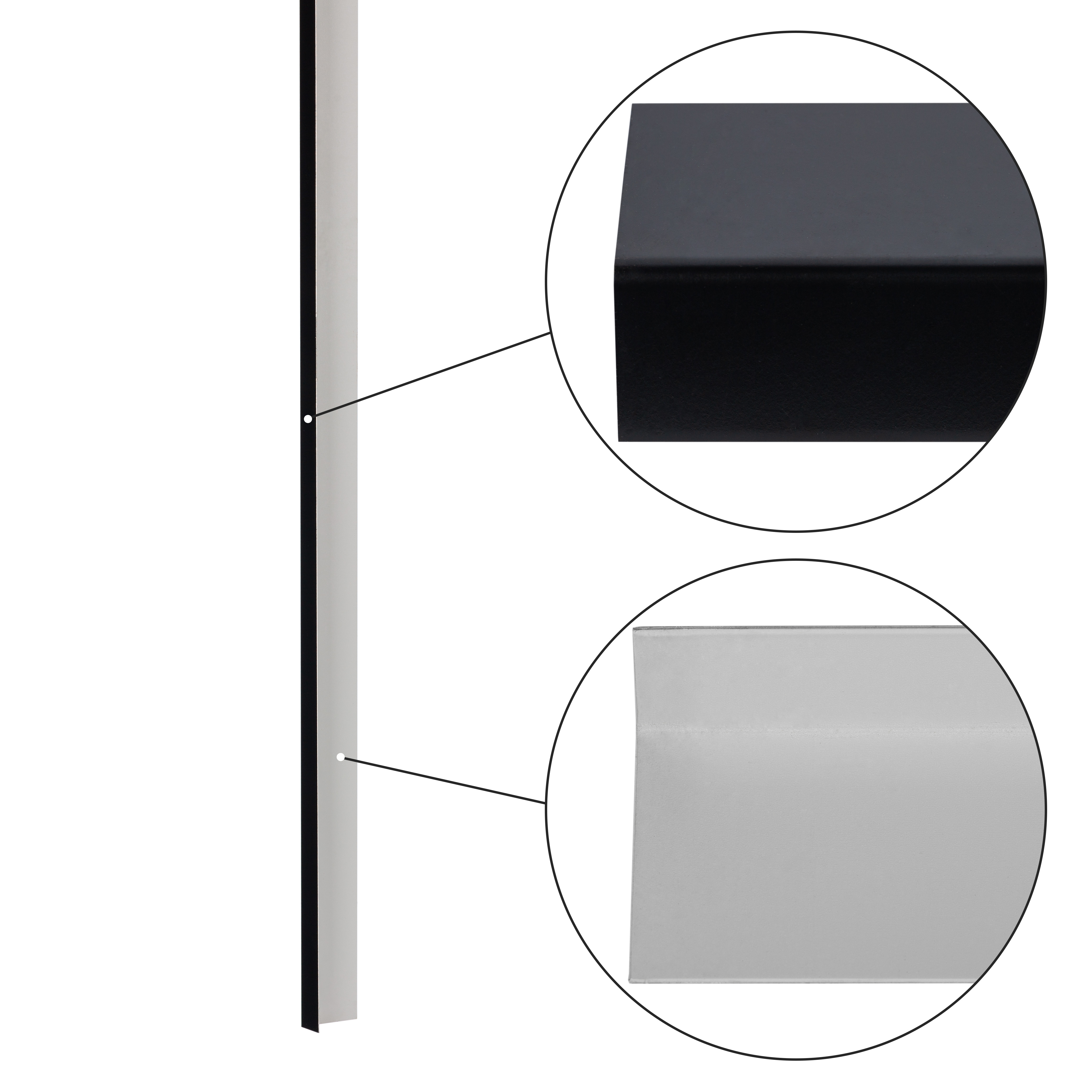 Кут монтажний 5х3 см, внутрішній, одиниця виміру 1м.п.