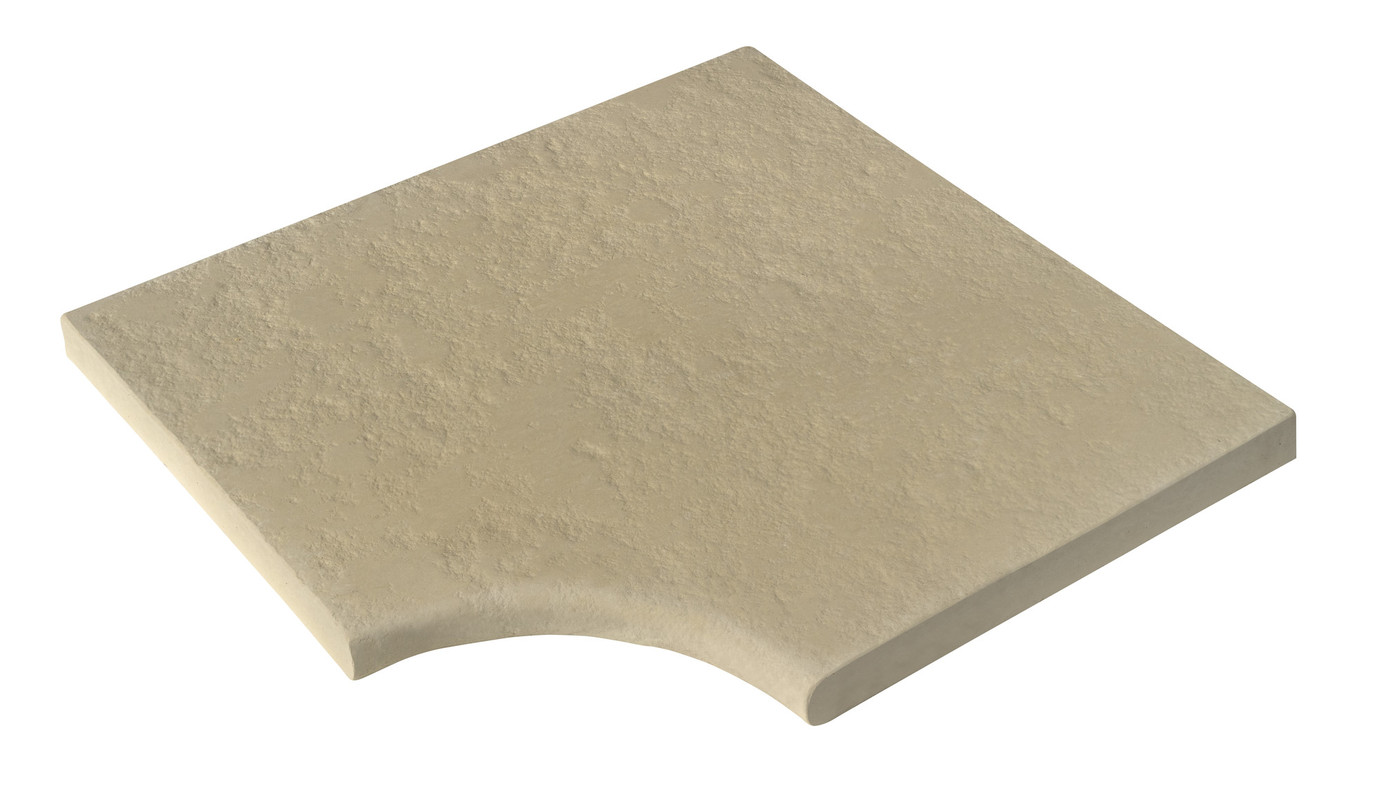 Камінь 33 кут внутрішній Luna (Луна) 48х33х3 см, тон Blanc