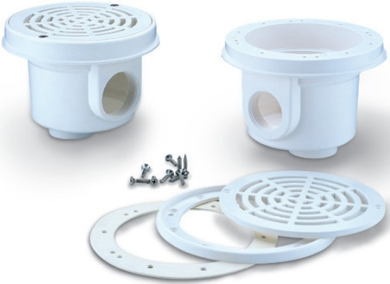 Донний злив зі вставною кришкою під бетон