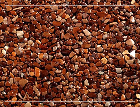 Мармурова галька MARRONE MOGANO, 21 кг