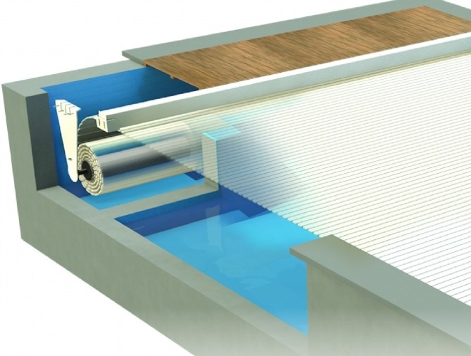 Покриття ролетне підводне ROLLENERGY evolution max 8х15 м для басейну 