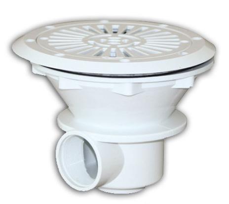 Донний злив Bridge з латунними вставками під лайнер, діаметр 170 мм, 2" (РВ)