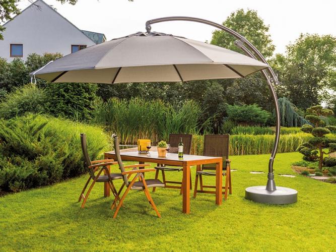 Парасоля Crystal 375 см антрацит с освещением