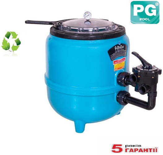 Фільтр PG FILTRONE LLT 760 мм з боковим клапаном, 22 м.куб/год