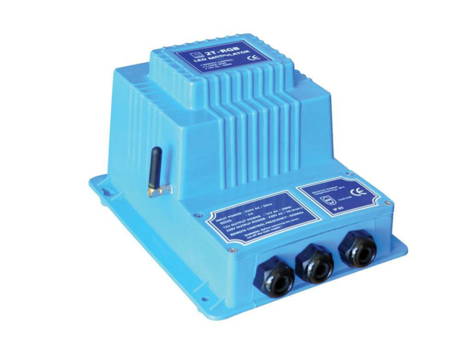 Трансформатор/модулятор, синхронізація RGB ламп, герметичний, в комплекті з пультом, 200Вт/220-12В