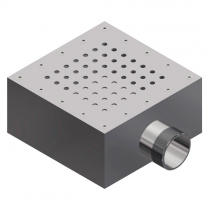 Донний злив Bridge квадратний 204х204, AISI 304, 1 ½" (РН)