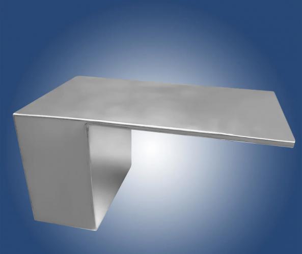 Водоспад стіновий внутрішній матовий AISI 304 висота 250 мм сопло 500 мм