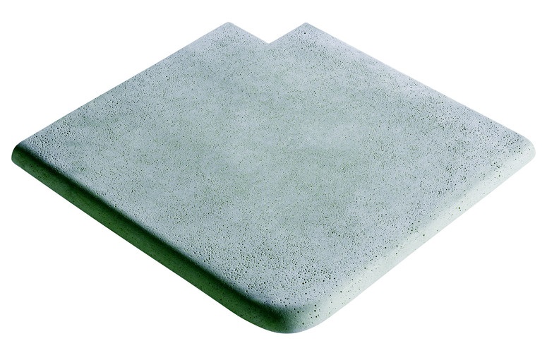 Камінь 33 кут зовнішній 90 гострий, Rustique bullee, тон Gris