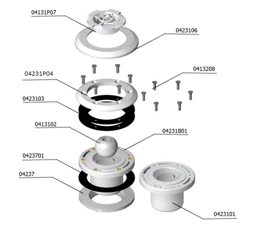 Фланець для бокової форсунки