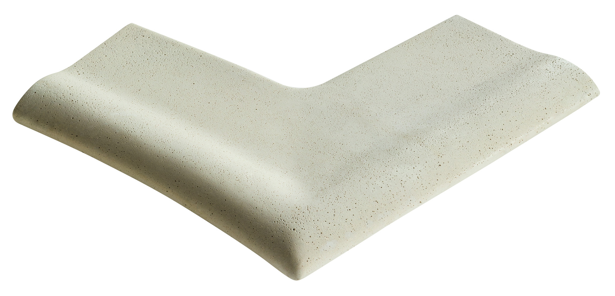 Камінь 25 кут для сходів правий R75 50x25, Rustique bullee, тон Pierre