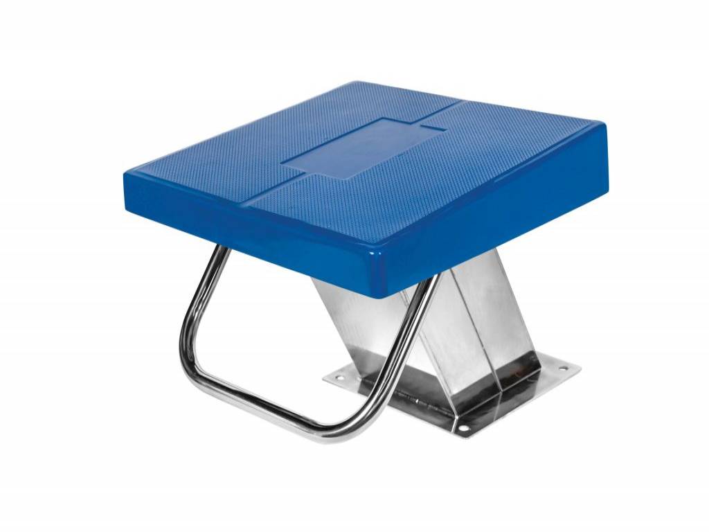 Тумба стартова регульована 500х500х400мм, основа з нерж.сталі AISI 304 