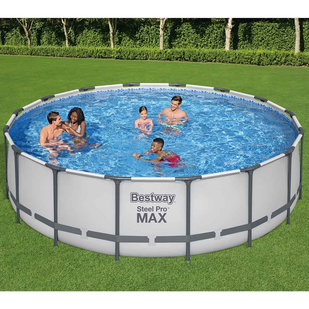 Каркасний басейн Bestway 5612Z (488х122 см) з картриджним фільтром, драбиною та тентом