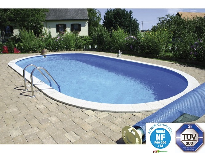 Басейн каркасний 7х3.5х1.5м овальний, для монтажу в ґрунт, IBIZA