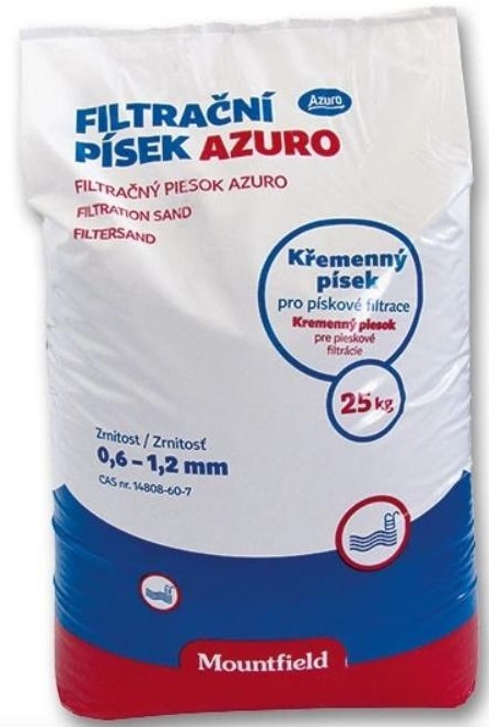 Пісок кварцовий Mountfield, 0.6-1.2 мм, 25кг