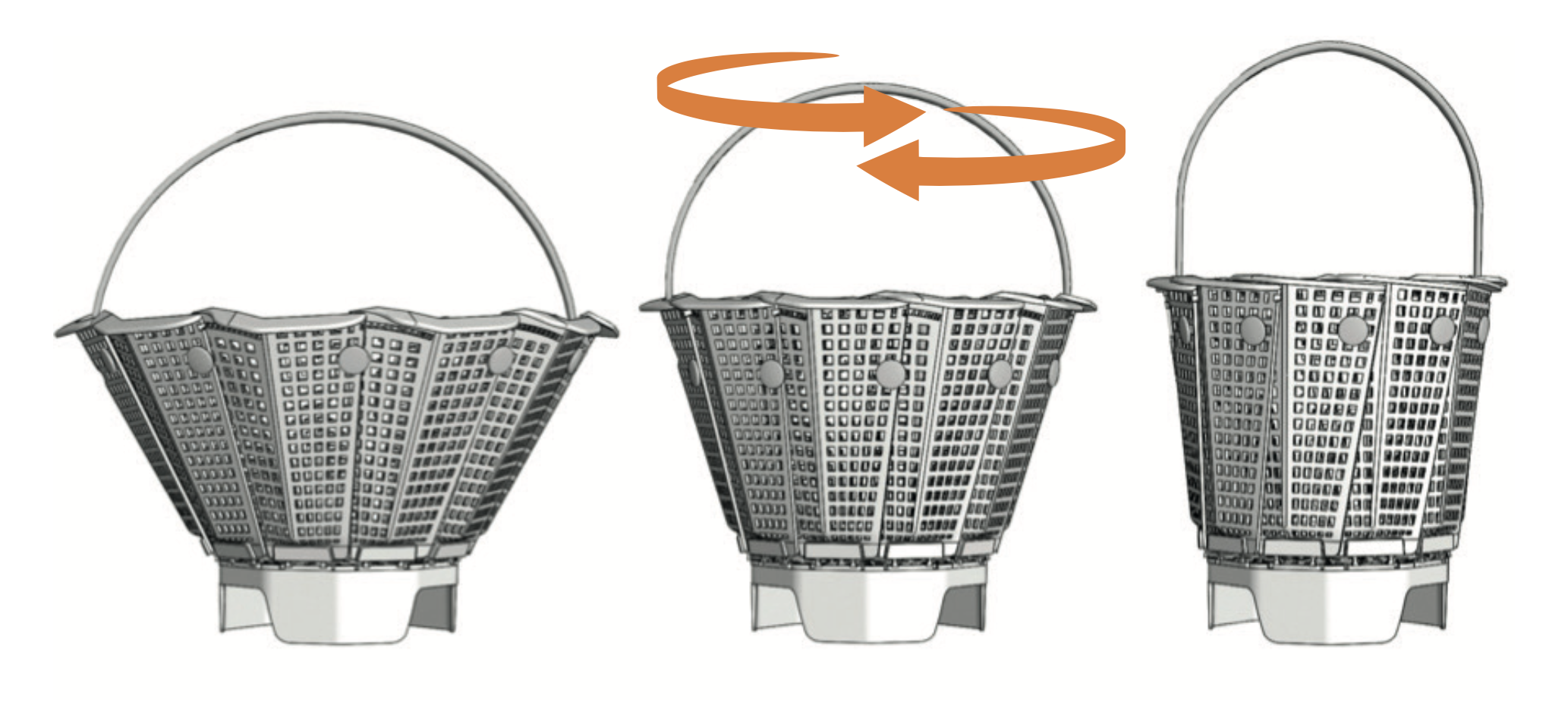 Універсальна пластикова корзина скімера ISI-SKIM