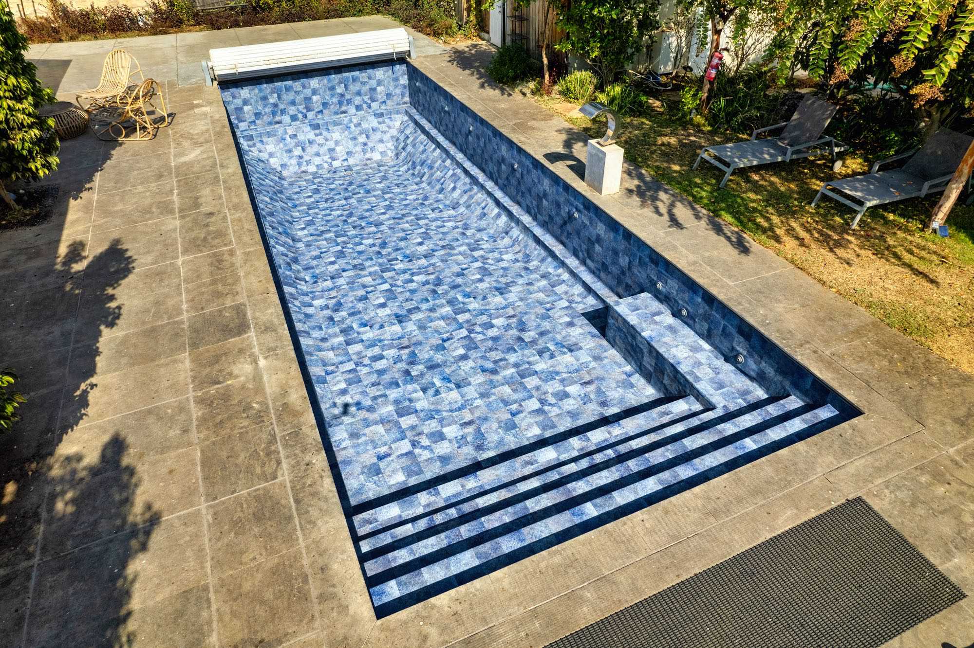 Мембрана StoneTille Marine плитка 40х20 см, 1.65м армована з лаковим покриттям