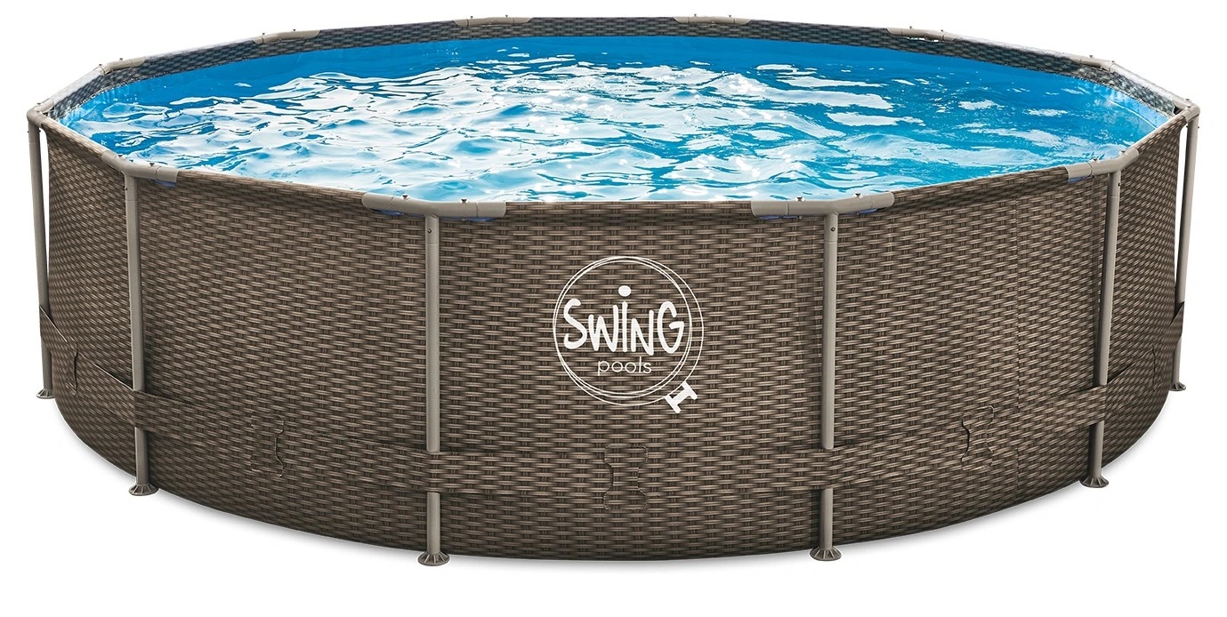 Басейн каркасний 3,66х0,91 м без фільтру, AZURO SWING Wicker design