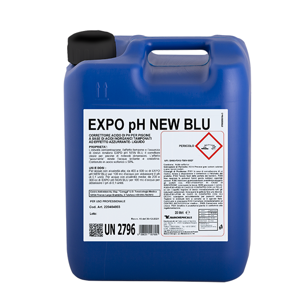 PG-124 pH мінус (оригінальне фасування) 20л/27кг 43% (Італія) рідкий, PG-EXPO pH new BLU